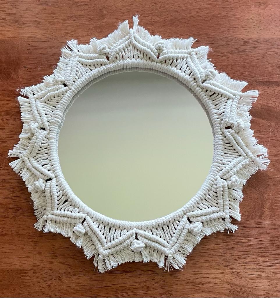 Boho Macramé Wall Hanging Mirror