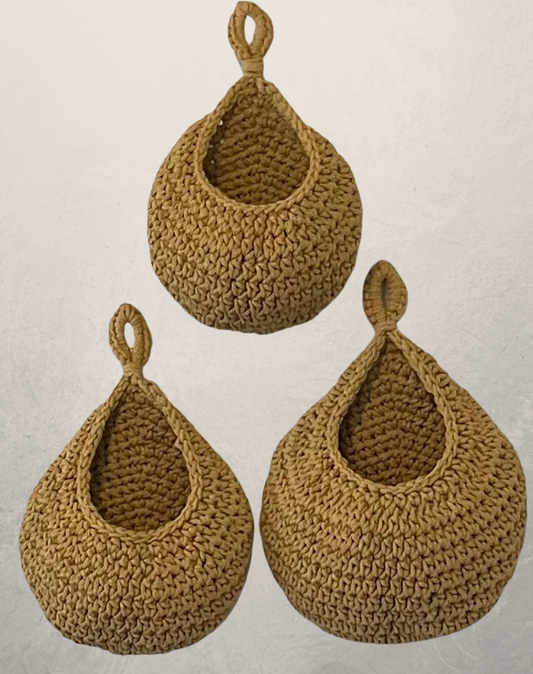 Handcrafted Woven Wall Hanging Baskets