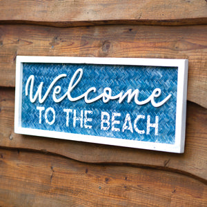 Welcome to The Beach Sign