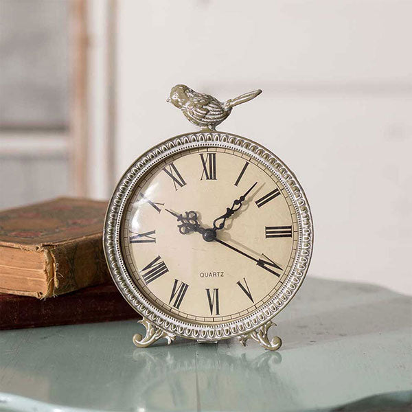 Perched Songbird Clock